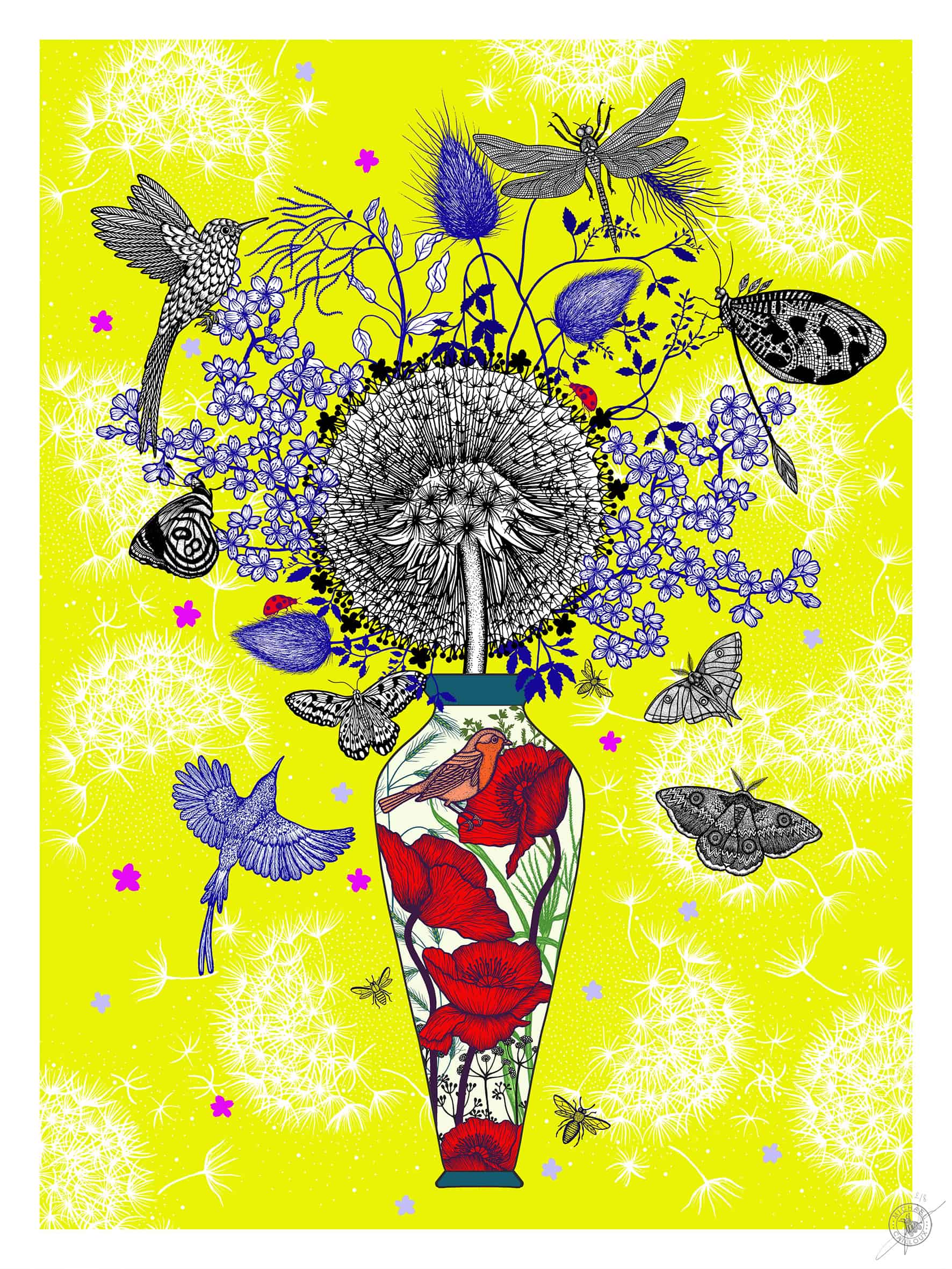 Ceremony ｜Numbered and signed art print by Michaël Cailloux